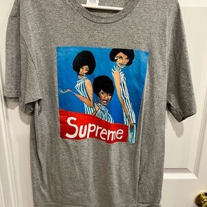 Supreme Heather Gray Tee size large